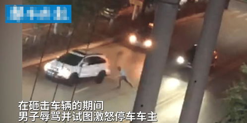 醉酒男子在路中間瘋狂砸車 挑釁,被車主一拳擊倒,結局令人舒適